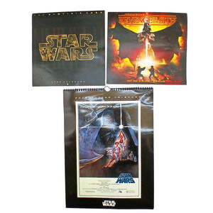 Lot of 3 Star Wars Poster 2006 2005-2006 18-month Poster Calendar Collection